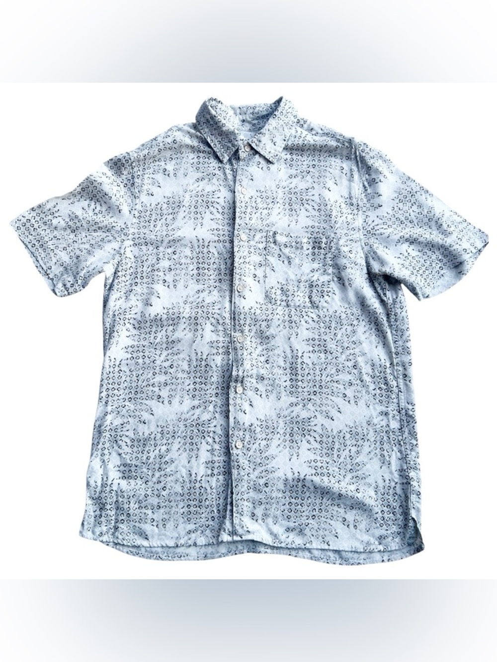 Tasso Elba Silk‎ Blend Hawaiian Shirt Size Medium